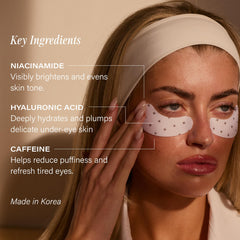 Lux Unfiltered niacinamide brightening targets uneven under-eye tone.
