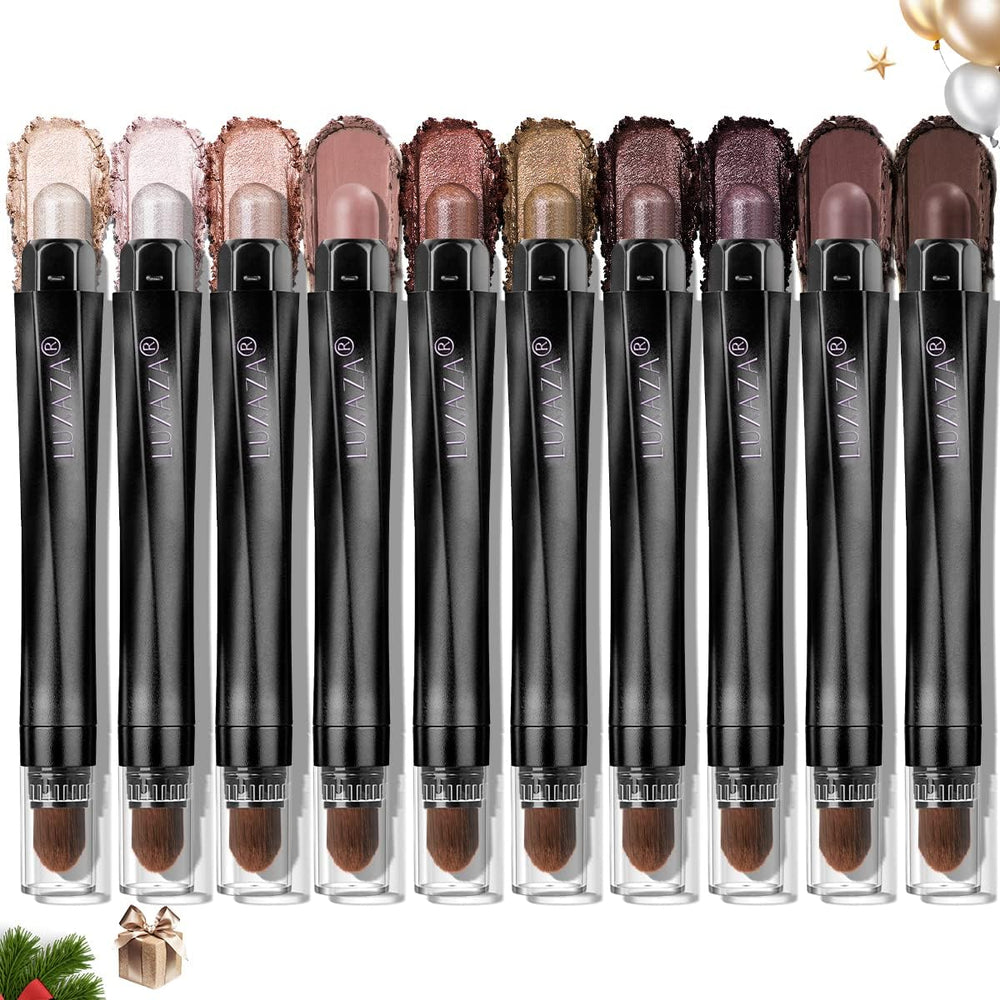 LUXAZA eyeshadow stick matte-champagne swatch for natural daytime look