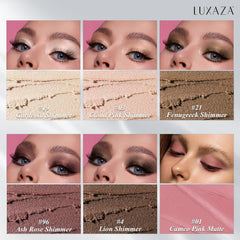 Luxaza eyeshadow stick neutral pink swatches reveal rich payoff.
