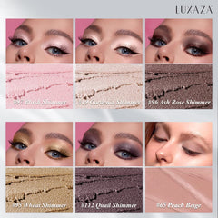 Luxaza metallic shimmer eyeshadow stick delivering rich payoff and smooth glide