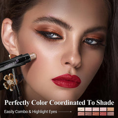 LUXAZA PRO creamy eyeshadow stick close-up showing smooth glide