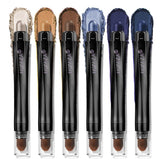 Luxaza Pro Jeans Blue eyeshadow stick set close-up shows versatile day-to-night colors