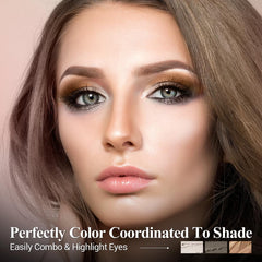 LUXAZA PRO neutral brown eyeshadow stick hexagonal tube design for comfortable grip.