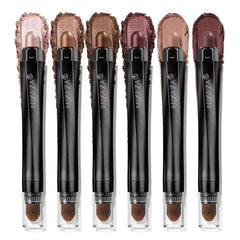 LUXAZA PRO neutral eyeshadow stick 6pcs set grape wine for smooth glide color