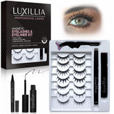 Luxillia magnetic-eyelashes-kit packaging image highlights travel-friendly design.