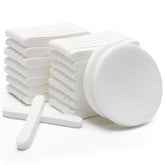Luxiv 84pcs compressed facial sponge pack ready for use with gentle cleansing.