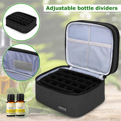 LUXJA Essential Oil Carrying Case fits roller bottles up to 3.5 inches tall.