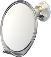 Luxo shower mirror anti-fog coating keeps fog-free view for quick shaving.
