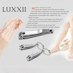 Luxxii nail file closeup showing included shaping tool in the set.