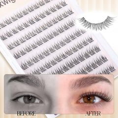 Lvmixwig tweezers-assisted placement for precise lash cluster application.