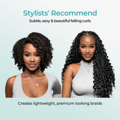 Lvnatu pre-stretched smooth ends support easy, seamless boho braids