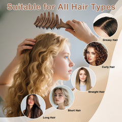 Lynnieëlle hair brush nylon bristles reducing static with scalp massage