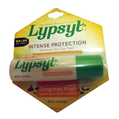 Lypsyl Intense Protection Original Mint lip balm application delivers deep moisturization.