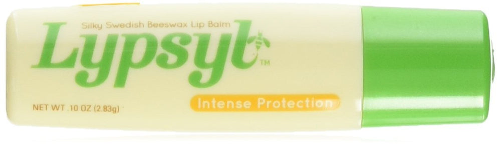 Lypsyl Intense Protection Original Mint lip balm tube delivers long-lasting moisture and a refreshing mint scent.