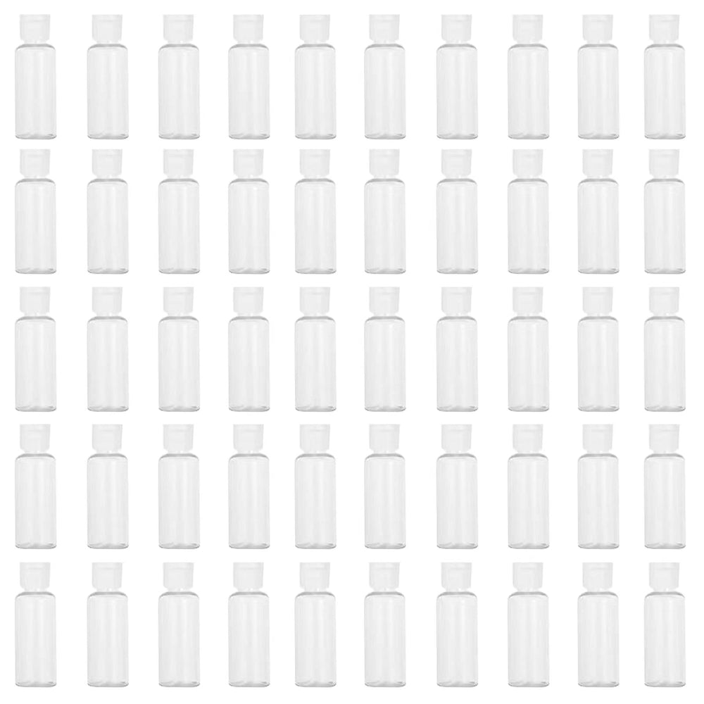 LZCNM 50-pack travel bottles packaging, bulk set ideal for party favors and events.