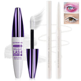 LZXLUKGIR white mascara and eyeliner set packaging shows sleek, ready-to-go glam.