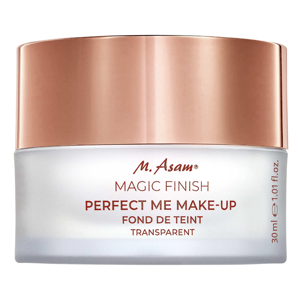 M. Asam Magic Finish Primer bottle closeup for a glow-ready base.