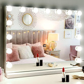 M MIVONDA Hollywood vanity mirror with 15 LED bulbs for bright, even makeup lighting