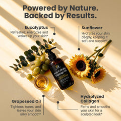 M3 Naturals label closeup highlighting collagen and plant stem cell benefits