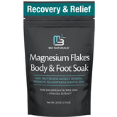 M3 Naturals Magnesium Soak bottle pour for post-workout muscle relief.
