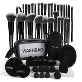 MAANGE 49pc makeup brush set for precise foundation and detailing