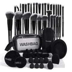 MAANGE 49pc makeup brush set for precise foundation and detailing