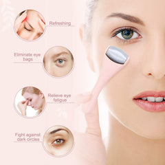 MAANGE face-roller stainless-closeup shows durable cooling stainless steel design.