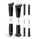 MAANGE four-piece brush set dual-ended collection for versatile makeup application