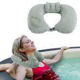 MABOZOO U-Shaped Hot Bathtub Pillow front view for neck support and relaxation