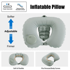 MABOZOO U-Shaped Hot Bathtub Pillow side view showing adjustable fit for comfort