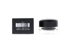 MAC Fluidline Blacktrack gel formula swirl highlights silky finish for smooth glide.