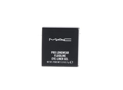 MAC Fluidline Blacktrack swatch on skin reveals versatile looks and depth.