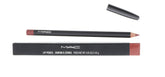 MAC Lip Pencil Whirl packaging close-up for travel-ready defined looks.
