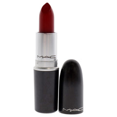 MAC Matte Lipstick 612 Russian Red packaging close-up highlighting sleek case