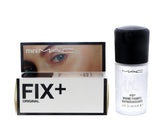MAC Prep Plus Fix Plus mist mini spray closeup promotes hydrated makeup with radiant finish.