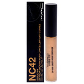 MAC Studio Fix concealer NC42 packaging closeup highlighting premium design and long-wear promise.