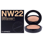 MAC Studio Fix Powder NW22 compact shows a matte finish with oil-control convenience.