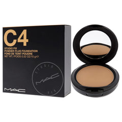 MAC Studio Fix Powder Plus application brush demonstrates easy, even application