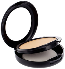 MAC Studio Fix Powder Plus Foundation NC30 swatch on skin illustrates lasting wear and color true.