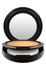 MAC Studio Fix Powder Plus Foundation NC43 shows velvety texture for natural matte look.