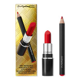 MAC Tiny Treasures red Lustreglass mini lipstick for a glossy day-to-night look