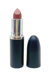 MAC Ximal Sleek Satin Lipstick swatch on arm shows creamy midtone pink-brown shade and payoff.
