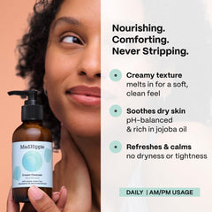 Mad Hippie Cream Cleanser green tea and hyaluronic acid ingredients close-up