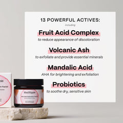 Mad Hippie MicroDermabrasion Facial probiotics scene highlights soothing nourishment for skin health.