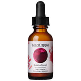 Mad Hippie Super A Serum bottle close-up highlighting its hydrating retinoid formula for nightly care.