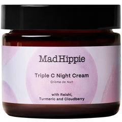 Mad Hippie Triple C Night Cream jar closeup, rich hydration for overnight restoration