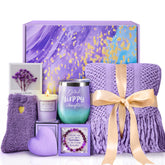 MADDIFY lavender spa gift box showing premium packaging for self-care gifts