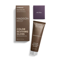 Madison Reed Espresso application on hair demonstrates even root-to-end revival.