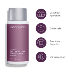 Madison Reed Daily Moisture Conditioner being poured for instant hydration.