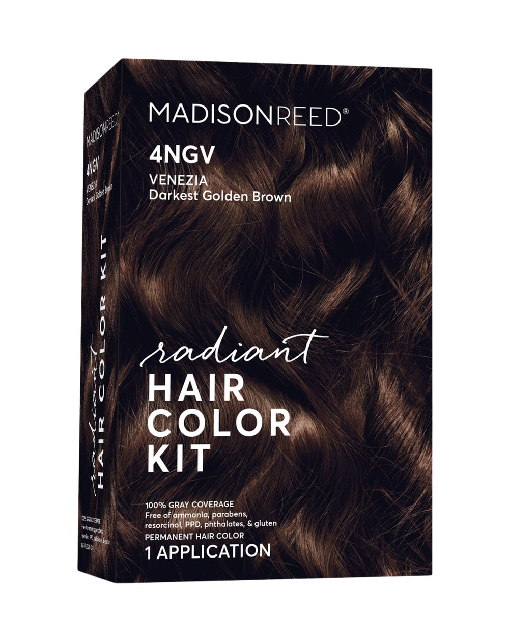 Madison Reed Radiant color bottle pour shows easy, controlled application for Venezia Brown.